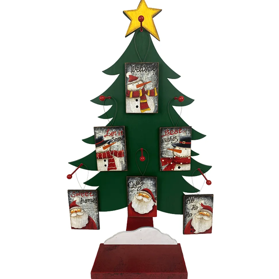 ORN DSP WOODEN PLAQUE 4.3″ MULTI W/DISPLAY 6/S