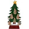 ORN DSP WOODEN SNOWMAN NATURAL 5.3″ W/ DISPLAY 6/S