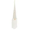 ORN FABRIC GNOME 13″ IVORY/GOLD