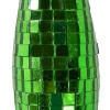 ORN FINIAL 200MM GREEN COVERED W/ MIRROR FACETS