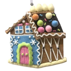 ORN GINGERBREAD HOUSE 3.9″ CLAY DOUGH