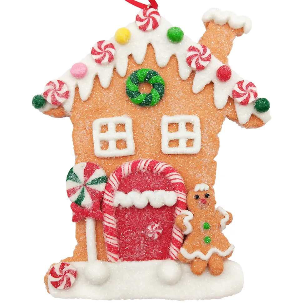 ORN GINGERBREAD HOUSE RESIN 4″X5″