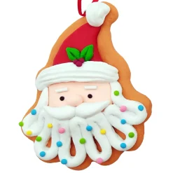 ORN GINGERBREAD SANTA RESIN 3″X4″