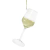 ORN GLASS CHAMPAGNE 4″ YELLOW