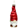 ORN GLASS GNOME 5″ RED HAT