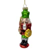 ORN GLASS NUTCRAKER 4.5″ RED/GREEN