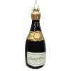 ORN GLASS WINE BOTTLE 5.5″ BLACK/GOLD