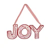 ORN METAL 7.75″ “JOY” RED/ WHITE