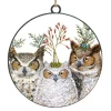 ORN METAL DISC 4″ OWL