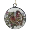 ORN METAL DISC 4″ W/2 BIRDS ON BRANCH PIC
