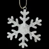 ORN METAL SNOWFLAKE 6″ W/SILVER FOIL