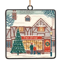 ORN METAL SQUARE DISC 4″ TOY SHOP