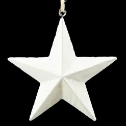 ORN METAL STAR 4.75″ WHITE