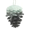 ORN MINT/DK FOREST GRN PINE CONE 2.75″ 3-D W/ GLTR.