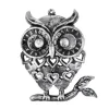 ORN PEWTER OWL 3″ ANTIQUE FINISH