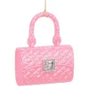 ORN PINK- DK PURSE 4.25″ W/ JEWEL & GLTR.