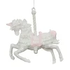 ORN PINK-LIGHT CARROUSEL 4.25″ W/ GLTR.