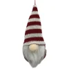 ORN PLUSH GNOME 6″ W/ RED/WHITE STRIPES HAT