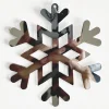 ORN SILVER SNOWFLAKE MIRROR 4″