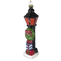 ORN VINTAGE LAMP POST 5.75″ HAND PAINTED