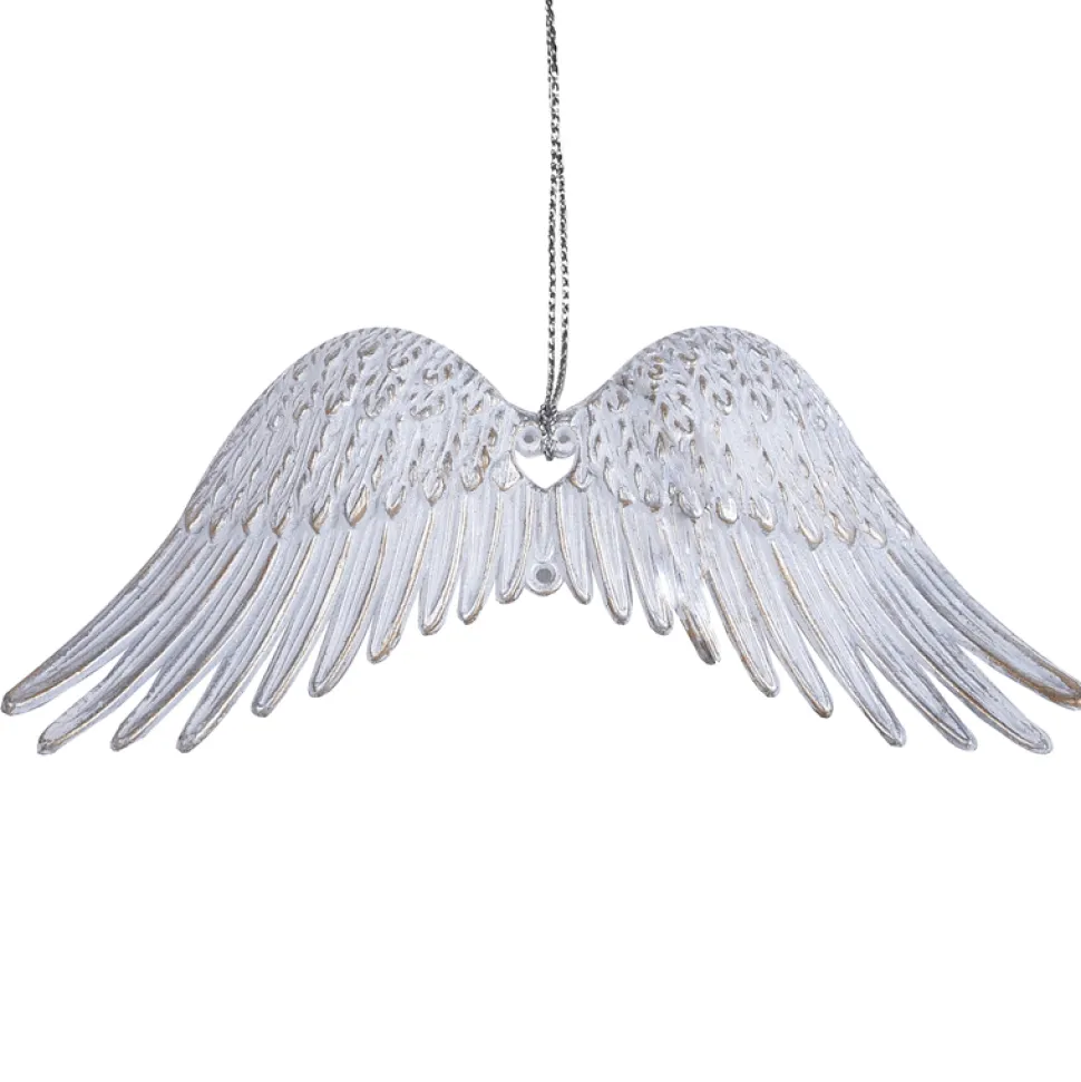 ORN WHITE / GOLD WINGS 2.25″ WHITE W/ BRUSHED GOLD