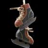 ORN WINTER WOODEN ICE SKATES 2.5″ BLK/RED