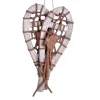ORN WINTER WOODEN SNOWSHOES 7.5″ WHITE WASHED