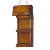 ORN WINTER WOODEN TOBOGGAN SLED 5″ BROWN/NAT