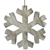 ORN WOODEN SNOWFLAKE 11″ BIRCH LOOK NATURAL COLOR