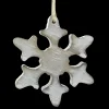 ORN WOODEN SNOWFLAKE 4.25″ WHITE WASHED