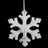 ORN WOODEN SNOWFLAKE 6″ WHITE WASHED