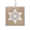 ORN WOODEN SNOWFLAKE 4.5″x4.5″ NATURAL/WHITE
