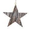 ORN WOODEN STAR 8″ BIRCH LOOK FROSTED