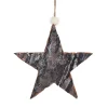 ORN WOODEN STAR 5.5″ BIRCH LOOK FROSTED