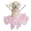 ORN WOOL MOUSE 4.5″ BALLERINA W/ PINK TUTU