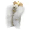 ORN WOOL MOUSE FUR COAT W/ CROWN 5″ WHITE/GOLD