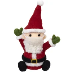 ORN WOOL SANTA 5″ W/ MASK