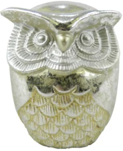 OWL 4.5″ ANTIQUE SILVER