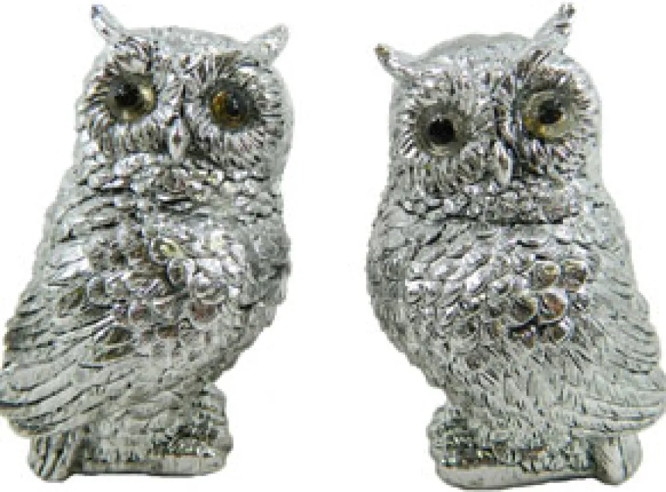 OWL 3″ PEWTER 2/S