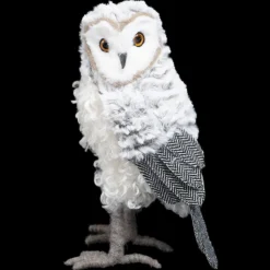 OWL GRAY/ WHITE 7″ WOOLY FUR STANDING