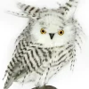 OWL GRAY/WHITE 8″ LONG HAIR STANDING