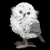 OWL GRAY/WHITE 5.5″ WOOLY FUR STANDING