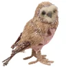OWL NATIRAL GRASS 6.5″STANDING W/ PINK BELLY & GLITTER