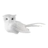 OWL WHITE 5.5″ W/ CLIP, GLITTER AND SEQUINS