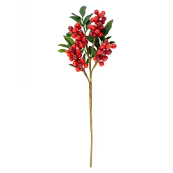 PICK BERRY 13.5″ RED W/ LEAVES