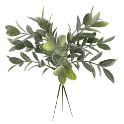 PICK MISTLETOE FROSTED 9.5″ GREEN
