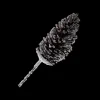 PICK PINE CONE 17″ LARGE NATURAL ICED