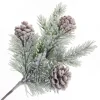 PICK PINE FLOCKED 12″ MIXED PINE AND PINE CONE