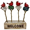 PICK WOODEN CARDINAL 12.6″ MULTI W/DISPLAY BOX 4 ASST. (24PCS)