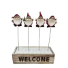 PICK WOODEN SANTA 4 STYLES 12″ WITH DISPLAY BOX